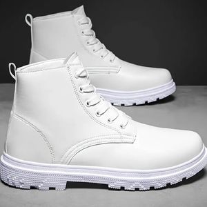 Brand New All White, Designer Fashion/Casual, Work Boots. Size 10
